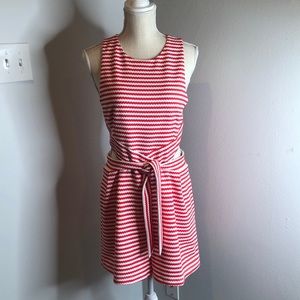 Hutch striped romper with tie waist and cut-outs